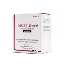 REGAXIDIL 20 mg/ml SOLUCION CUTANEA