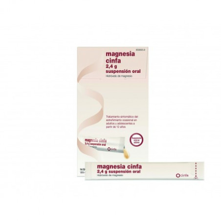 MAGNESIA CINFA 2,4 g SUSPENSION ORAL MAGNESIA CINFA 2,4 g SUSPENSION ORAL