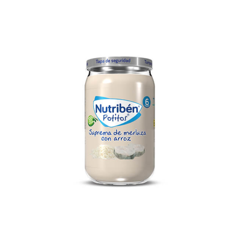 NUTRIBEN POTITO SUPREMA DE MERLUZA CON ARROZ 235G