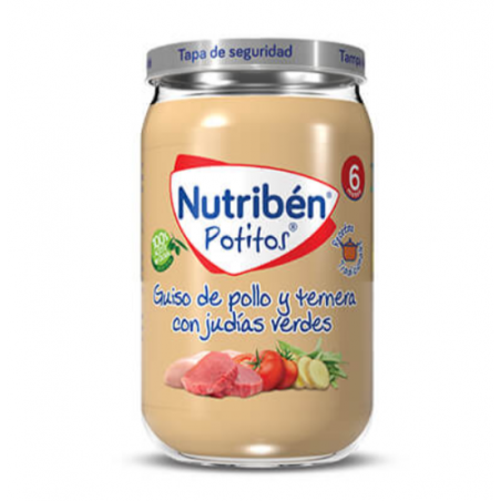 NUTRIBEN POTITO GUISO DE POLLO CON TERNERA Y JUDÍAS VERDES 235G