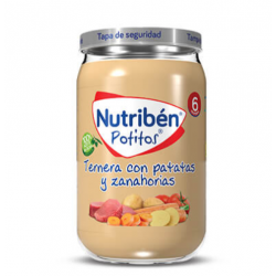 NUTRIBEN POTITOS TERNERA CON PATATAS Y ZANAHORIAS 235G