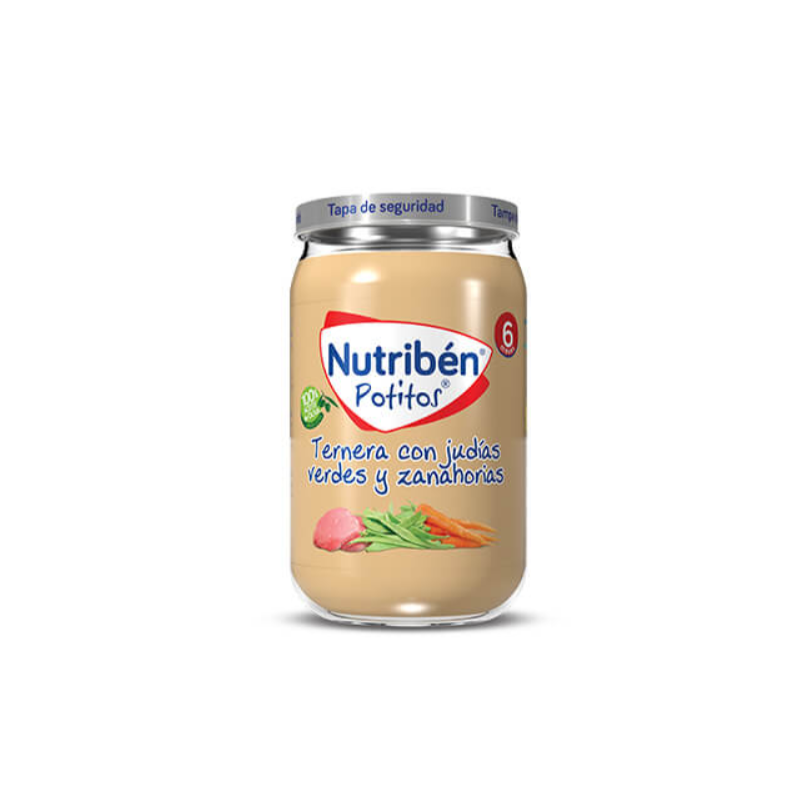 NUTRIBEN TERNERA CON JUDÍAS VERDES Y ZANAHORAS 235G