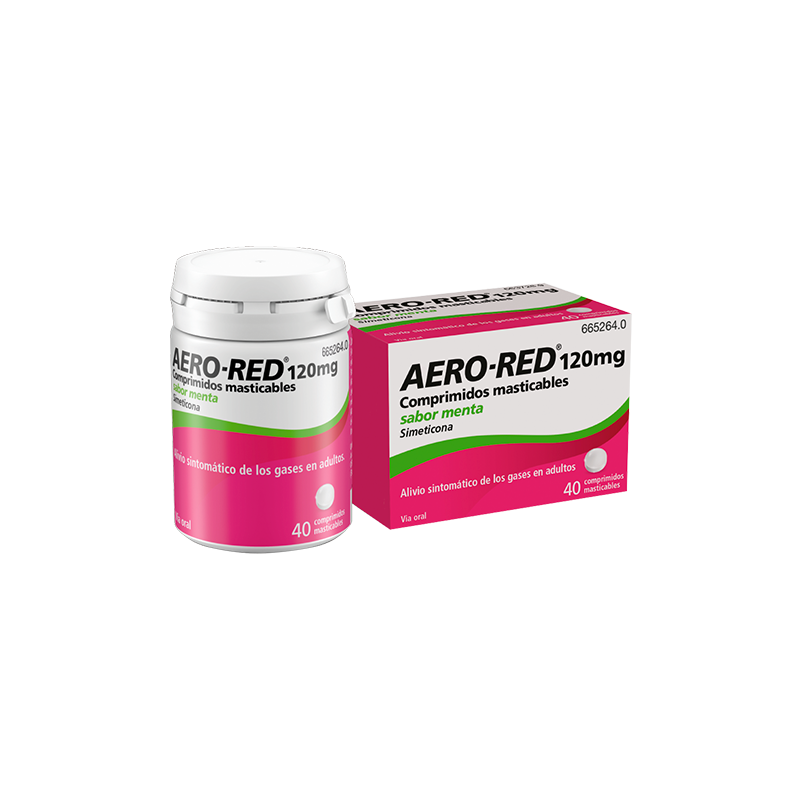 AERO RED 120 mg COMPRIMIDOS MASTICABLES SABOR MENTA