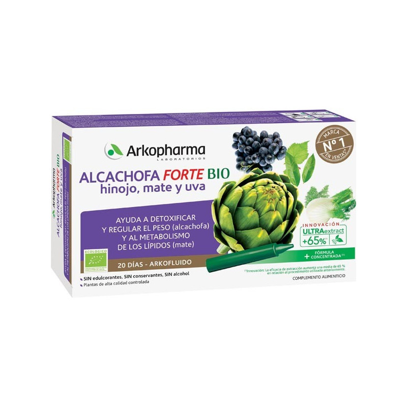 ARKOFLUIDO ALCACHOFA FORTE 20 AMPOLLAS 15 ML 