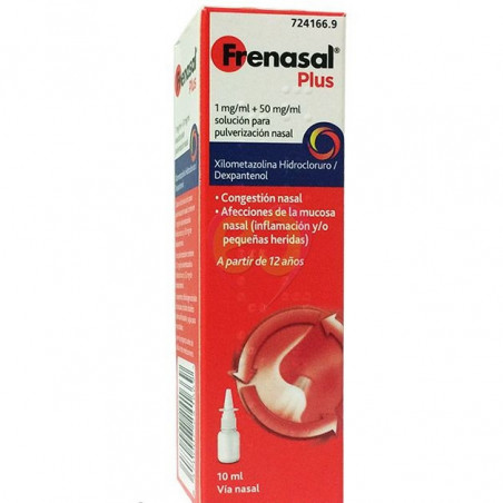 FRENASAL PLUS CONGESTIÓN NASAL 1MG/ML + 50MG/ML PULVERIZACIÓN NASAL FRENASAL PLUS CONGESTIÓN NASAL 1MG/ML + 50MG/ML PULVERIZACIÓN NASAL