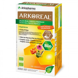 ARKOREAL JALEA REAL FRESCA BIO EQUINACEA PROPOLIS Y MIEL DE MANUKA 20 AMPOLLAS