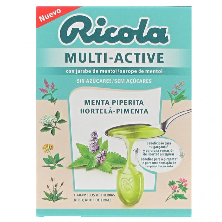 RICOLA MULTI ACTIVE MENTA PIPERITA CARAMELOS RICOLA MULTI ACTIVE MENTA PIPERITA CARAMELOS