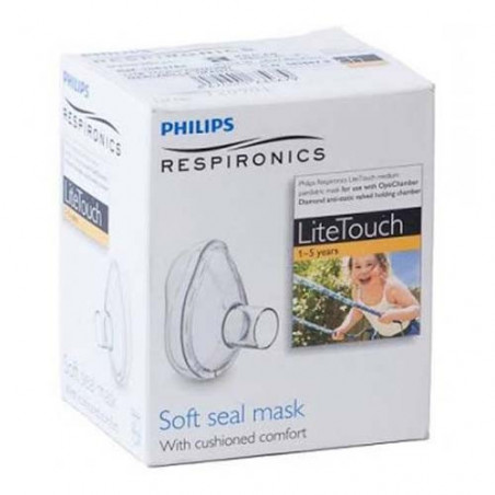 PHILIPS MASCARILLA PEDIÁTRICA LITE TOUCH PARA INHALACIÓN CON OPTICHAMBER DIAMOND