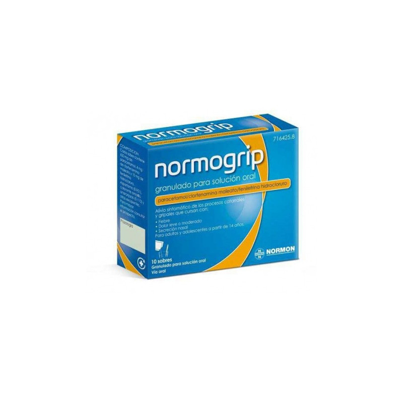 NORMOGRIP ANTIGRIPAL 10 SOBRES GRANULADO SOLUCION ORAL