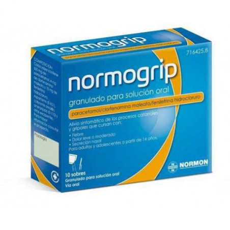 NORMOGRIP ANTIGRIPAL 10 SOBRES GRANULADO SOLUCION ORAL