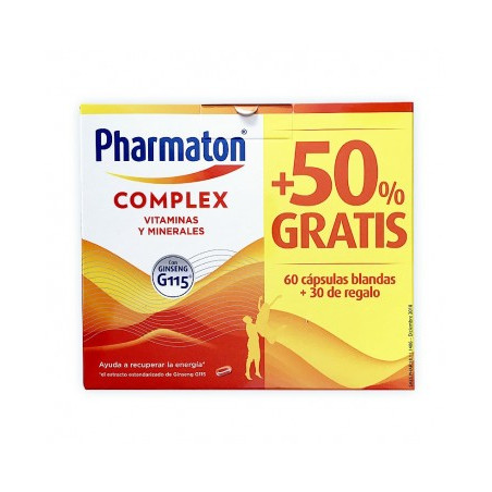 PHARMATON COMPLEX 60 CÁPSULAS + 30 DE REGALO PHARMATON COMPLEX 60 CÁPSULAS + 30 DE REGALO