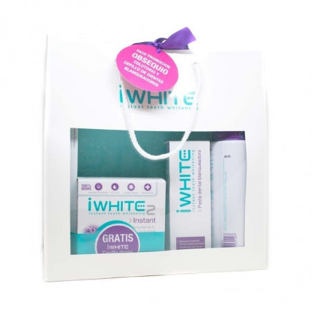 KIT BLANQUEADOR iWHITE 2 INSTANT PASTA DENTAL Y MOLDES BLANQUEADORES. OBSEQUIO COLUTORIO Y PASTA DENTAL ENCÍAS SANAS. KIT BLANQUEADOR iWHITE 2 INSTANT PASTA DENTAL Y MOLDES BLANQUEADORES. OBSEQUIO COLUTORIO Y PASTA DENTAL ENCÍAS SANAS.