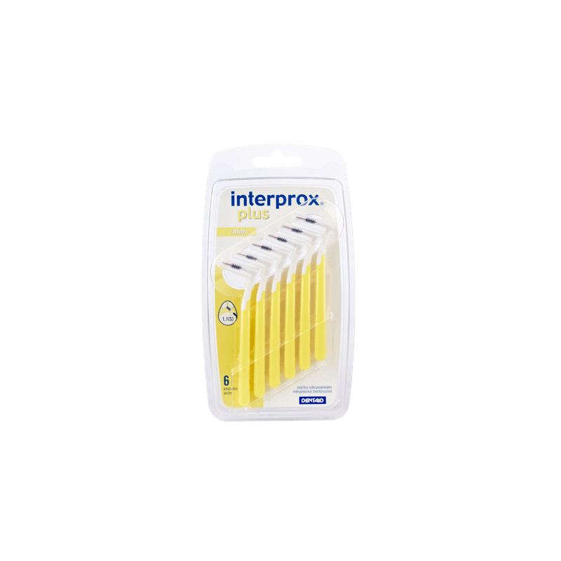 INTERPROX CEPILLO PLUS MINI 1,1 mm PACK 6 UNIDADES.