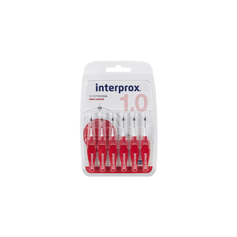 INTERPROX CEPILLO MINI CONICAL 1,0 mm 6 U