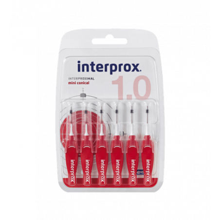 INTERPROX CEPILLO MINI CONICAL 1,0 mm 6 U