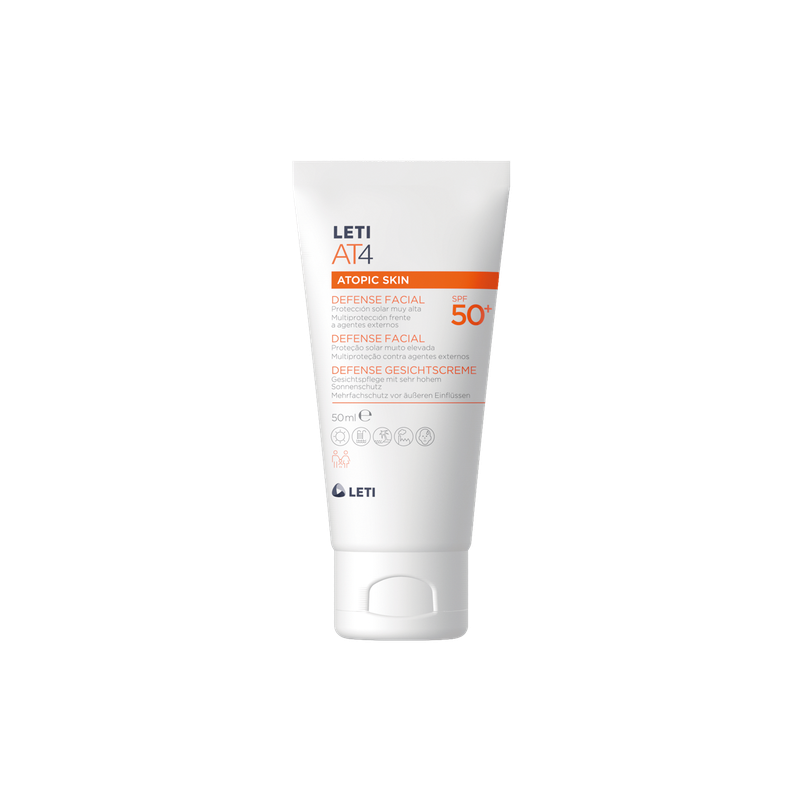 LETIAT4 DEFENSE FACIAL SPF 50+ PIEL ATÓPICA 50 ML