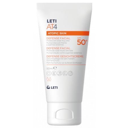 LETIAT4 DEFENSE FACIAL SPF 50+ PIEL ATÓPICA 50 ML