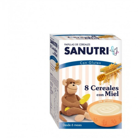 SANUTRI PAPILLA 8 CEREALES CON MIEL 600 G SANUTRI PAPILLA 8 CEREALES CON MIEL 600 G