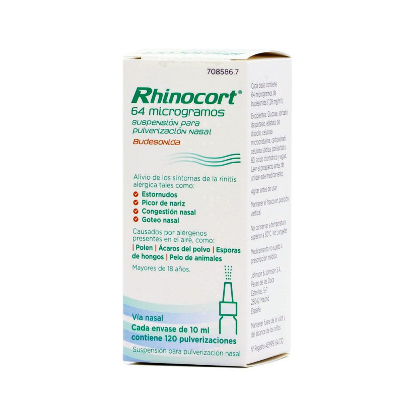 RHINOCORT 64mg SUSPENSIÓN PARA PULVERIZACIÓN NASAL