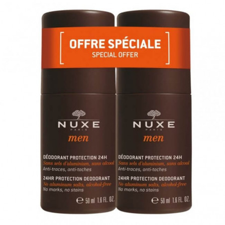 NUXE MEN DESODORANTE PROTECCIÓN 24H DUPLO