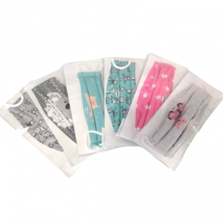 MASCARILLA TEXTIL INFANTIL REUTILIZABLE TRIPLE CAPA MASCARILLA TEXTIL INFANTIL REUTILIZABLE TRIPLE CAPA