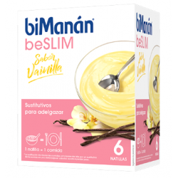 BIMANAN beSLIM NATILLAS Sabor Vainilla 6 SOBRES