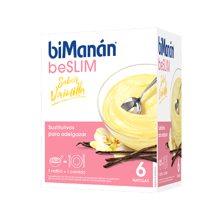 BIMANAN beSLIM NATILLAS Sabor Vainilla 6 SOBRES