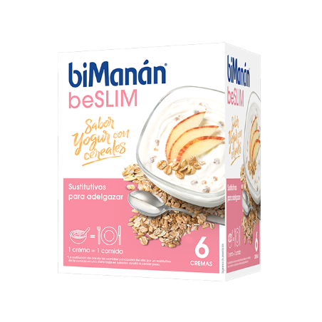 BIMANAN beSLIM CREMA YOGUR CON CEREALES 6 U