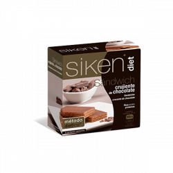 SIKEN DIET SANDWICH CRUJIENTE DE CHOCOLATE 6 UNIDADES