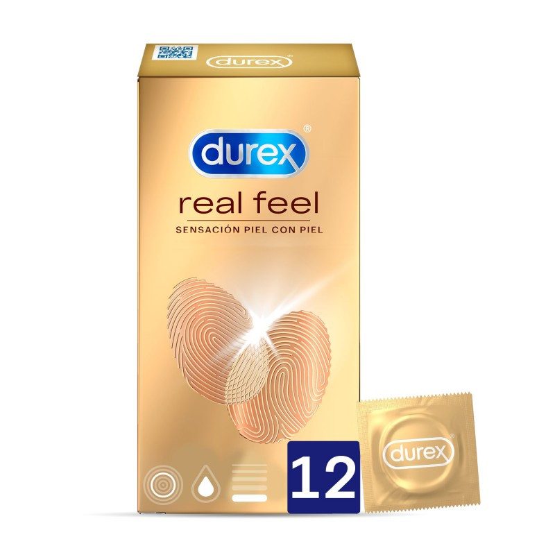 DUREX REAL FEEL 12 UNIDADES