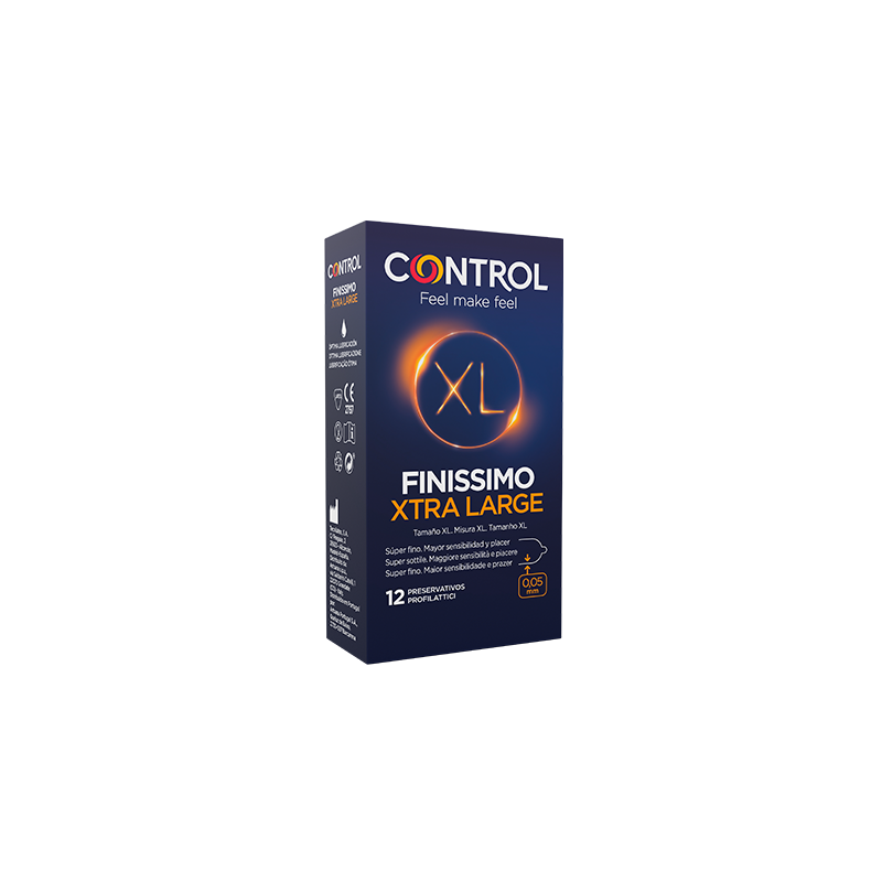 CONTROL FINISSIMO XL PRESERVATIVOS 12 U