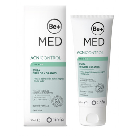 BE+ MED ACNICONTROL EMULSIÓN EVITA BRILLOS Y GRANOS 50ML