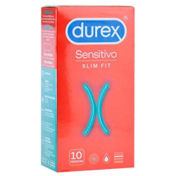 DUREX SENSITIVO SLIM FIT PRESERVATIVOS 10U