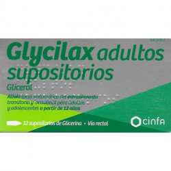 GLYCILAX SUPOSITORIOS DE GLICERINA ADULTOS 12U
