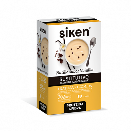 SIKEN SUSTITUTIVO NATILLAS 6 SOBRES (DISPONIBLE DIFERENTES SABORES)