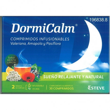 DORMICALM SUEÑO RELAJANTE Y NATURAL 30 COMPRIMIDOS INFUSIONABLES DORMICALM SUEÑO RELAJANTE Y NATURAL 30 COMPRIMIDOS INFUSIONABLES