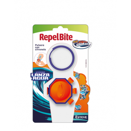 REPEL BITE NIÑOS PULSERA ANTIMOSQUITOS Y ACCESORIO LANZA AGUA